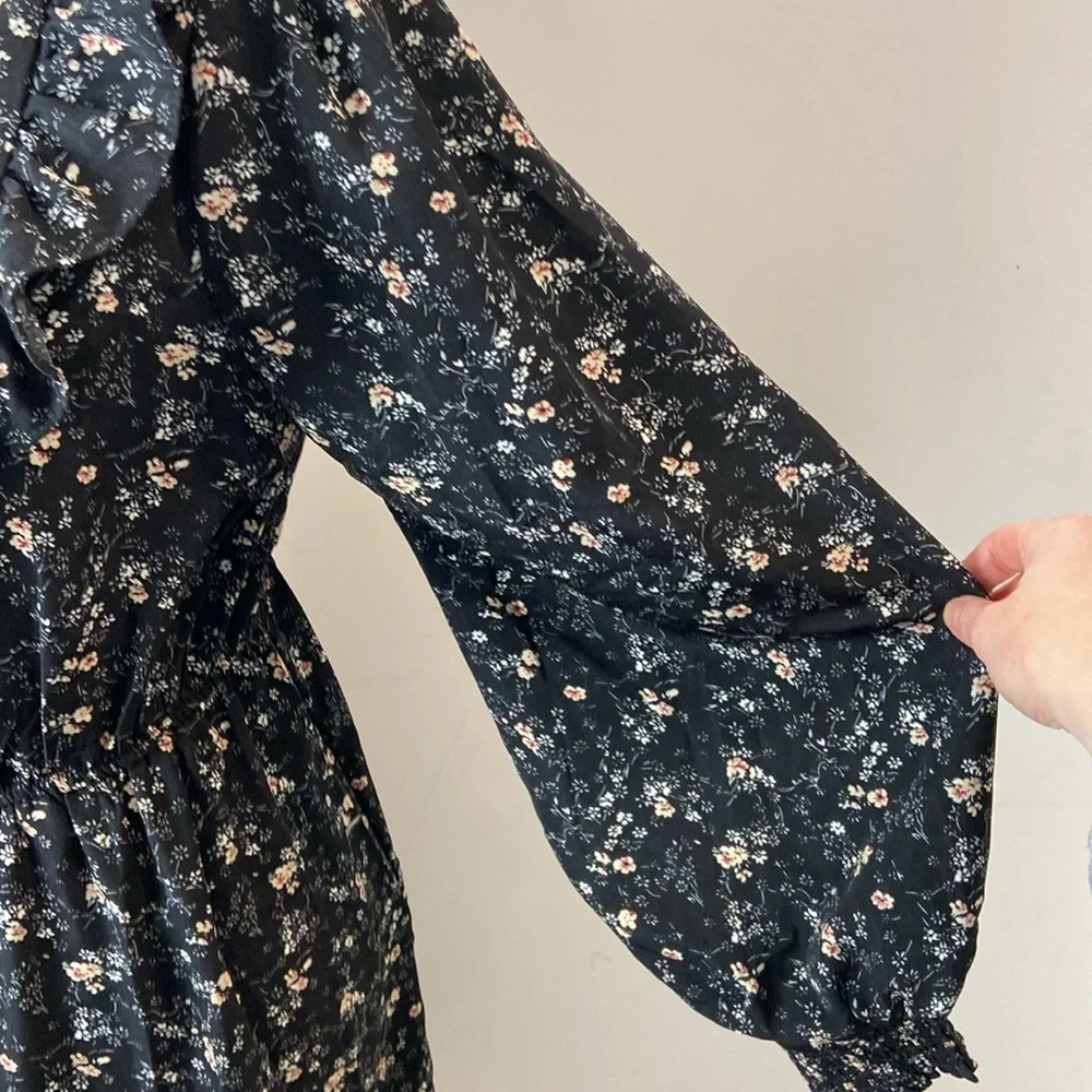 Baltic Born Black Floral Midi Dress - Picture 7 of 14